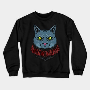 cat cute custume Crewneck Sweatshirt